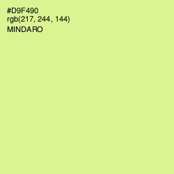 #D9F490 - Mindaro Color Image