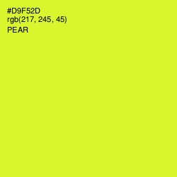#D9F52D - Pear Color Image