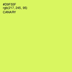 #D9F55F - Canary Color Image