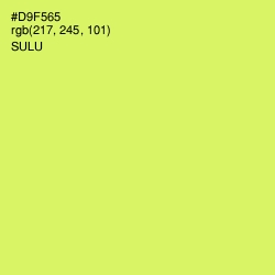 #D9F565 - Sulu Color Image