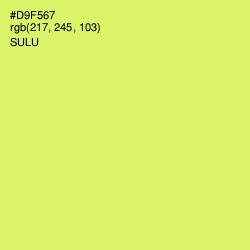 #D9F567 - Sulu Color Image