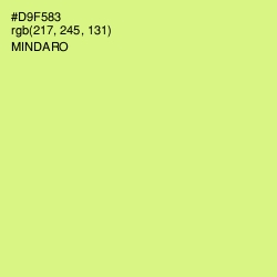 #D9F583 - Mindaro Color Image