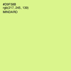 #D9F58B - Mindaro Color Image