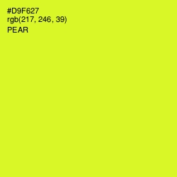 #D9F627 - Pear Color Image