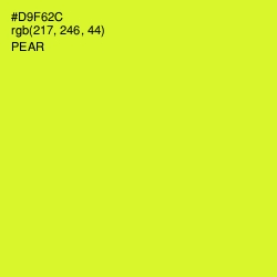 #D9F62C - Pear Color Image