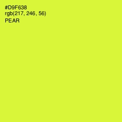 #D9F638 - Pear Color Image