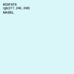 #D9F6F8 - Mabel Color Image