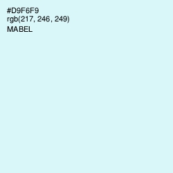 #D9F6F9 - Mabel Color Image