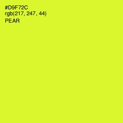 #D9F72C - Pear Color Image