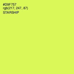 #D9F757 - Starship Color Image