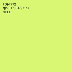 #D9F772 - Sulu Color Image