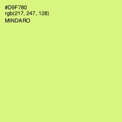 #D9F780 - Mindaro Color Image