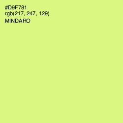 #D9F781 - Mindaro Color Image