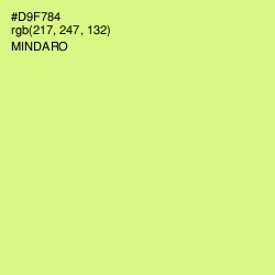 #D9F784 - Mindaro Color Image