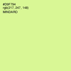 #D9F794 - Mindaro Color Image