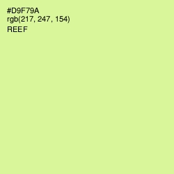 #D9F79A - Reef Color Image