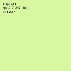 #D9F7A1 - Gossip Color Image