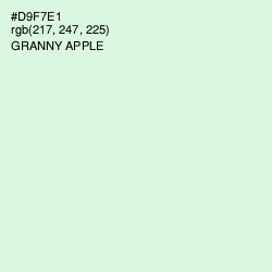 #D9F7E1 - Granny Apple Color Image