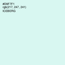 #D9F7F1 - Iceberg Color Image