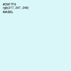 #D9F7F9 - Mabel Color Image