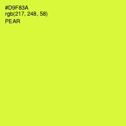 #D9F83A - Pear Color Image