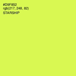 #D9F852 - Starship Color Image