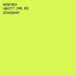 #D9F853 - Starship Color Image