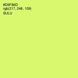 #D9F86D - Sulu Color Image