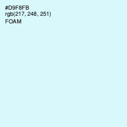 #D9F8FB - Foam Color Image