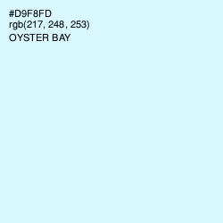 #D9F8FD - Oyster Bay Color Image