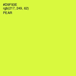 #D9F93E - Pear Color Image