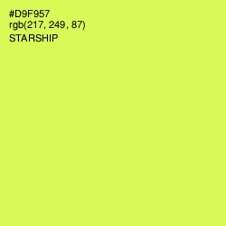 #D9F957 - Starship Color Image