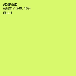 #D9F96D - Sulu Color Image