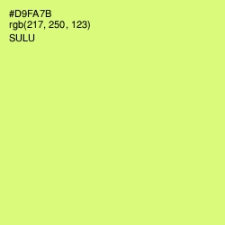 #D9FA7B - Sulu Color Image