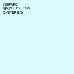 #D9FAFC - Oyster Bay Color Image