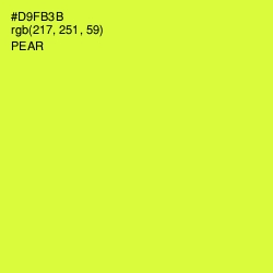 #D9FB3B - Pear Color Image