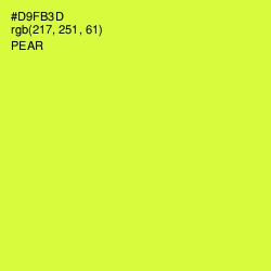 #D9FB3D - Pear Color Image