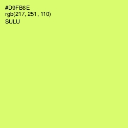 #D9FB6E - Sulu Color Image