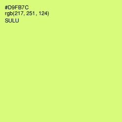 #D9FB7C - Sulu Color Image