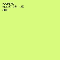 #D9FB7D - Sulu Color Image