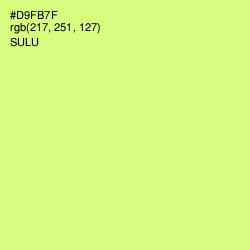 #D9FB7F - Sulu Color Image