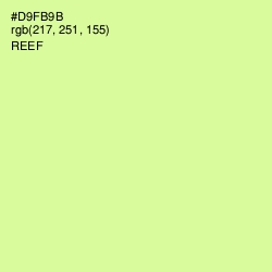 #D9FB9B - Reef Color Image