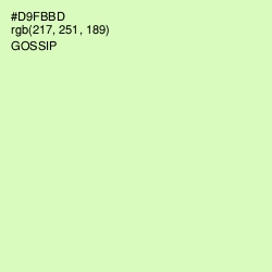 #D9FBBD - Gossip Color Image
