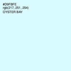 #D9FBFE - Oyster Bay Color Image