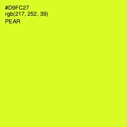 #D9FC27 - Pear Color Image