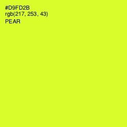 #D9FD2B - Pear Color Image