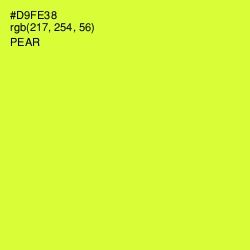 #D9FE38 - Pear Color Image
