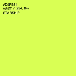 #D9FE54 - Starship Color Image