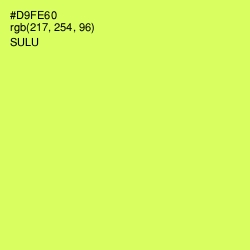 #D9FE60 - Sulu Color Image