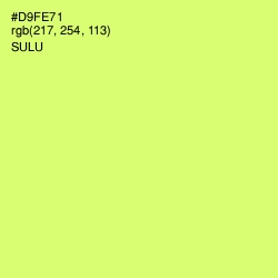 #D9FE71 - Sulu Color Image